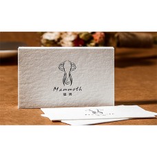 (MOQ≥200)High-grade business card printing design business card making custom convex company business card stamping relief thickened cotton paper business card