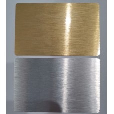 (MOQ≥200)Heavy drawn metal card thick drawn metal aluminum sheet for heat transfer laser marking