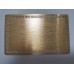 (MOQ≥200)Heavy drawn metal card thick drawn metal aluminum sheet for heat transfer laser marking