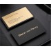 (MOQ≥200)Special paper business card production free design personalized high-grade custom black card bronzing silver business bump business card production