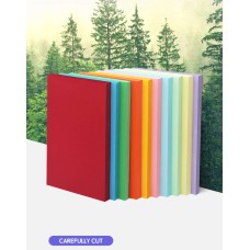 (MOQ≥200)Color cardstock A4 thickened handmade hard cardstock 8k4K cover cardboard A3 black card white card Red yellow blue green pink cardstock kindergarten primary school children diy card paper handmade colored paper